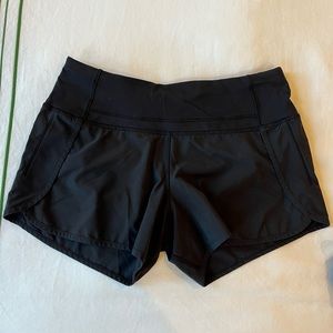 Lululemon Speed Up 4 inch Short in Black